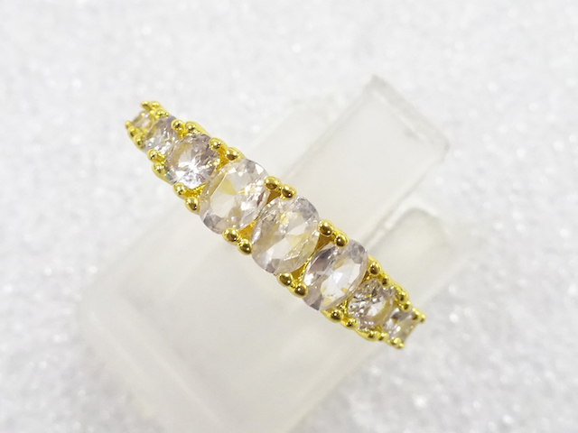 JAPANESE KIMONO / ANTIQUE CRYSTAL RING (SIZE 9.5)
